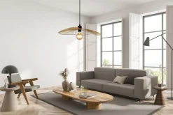 Clearance Searchlight Hängeleuchte Metall in Gold E27 Ø 53 cm höhenverstellbar