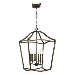 Elstead Hängeleuchte Metall in Messing antik Vintage NADICIA