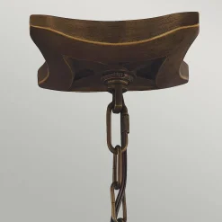 Elstead Hängeleuchte Metall in Messing antik Vintage NADICIA