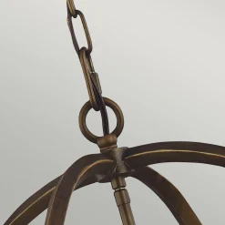 Elstead Hängeleuchte Metall in Messing antik Vintage NADICIA