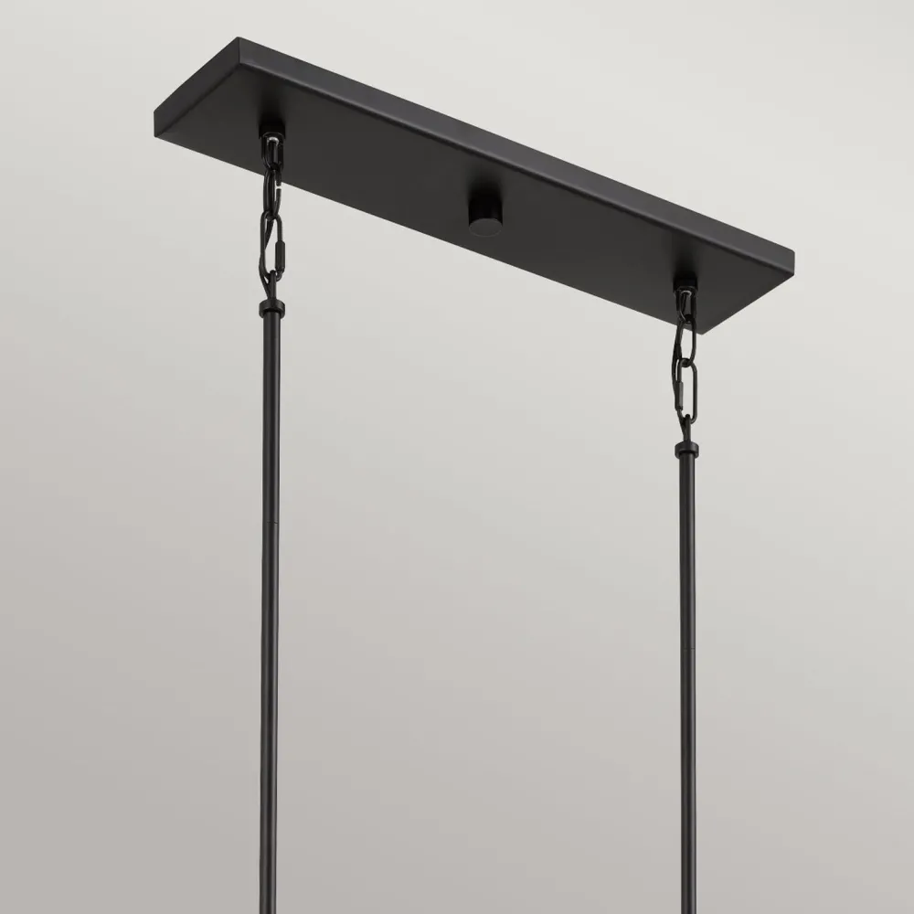 Elstead Hängeleuchte Metall L: 101,6 cm höhenverstellbar Schwarz Gold* Bürolampen|Wohnzimmerlampen