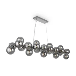 Clearance Maytoni Hängeleuchte Metall Rauchglas H: max. 133,9 cm G9 HILDA