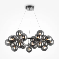 Maytoni Hängeleuchte Metall Rauchglas G9 69 cm breit Modern* Hängelampen|Bürolampen