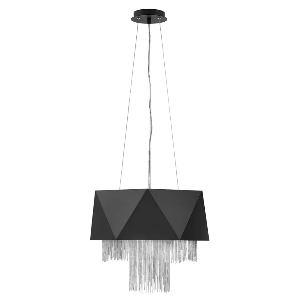 Sale Elstead Hängeleuchte Metall Schwarz Silber Modern Design VENINA