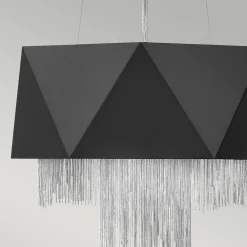 Sale Elstead Hängeleuchte Metall Schwarz Silber Modern Design VENINA