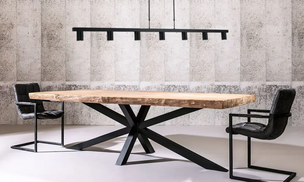 Masterlight Hängeleuchte Metall Schwarz 180 cm breit GU10 ELSIE* Wohnzimmerlampen|Esszimmer Lampen