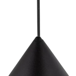 Sale TK Lighting Hängeleuchte Metall Schwarz Ø 50 cm groß E27 Kegelschirm