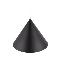 Sale TK Lighting Hängeleuchte Metall Schwarz Ø 50 cm groß E27 Kegelschirm