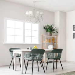 Maytoni Hängeleuchte Metall Stoff 63 cm breit H: max. 116 cm* Hängelampen|Esszimmer Lampen