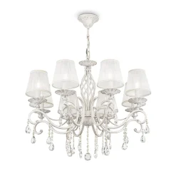 New Maytoni Hängeleuchte Metall Stoff 72 cm breit H: max. 119 cm