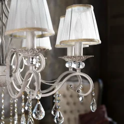 New Maytoni Hängeleuchte Metall Stoff 72 cm breit H: max. 119 cm