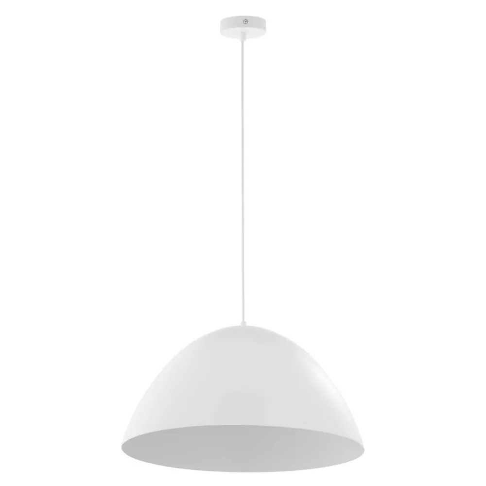 TK Lighting Hängeleuchte Metall Weiß Ø 50 cm rund E27 MIRANDA* Hängelampen|Moderne Lampen