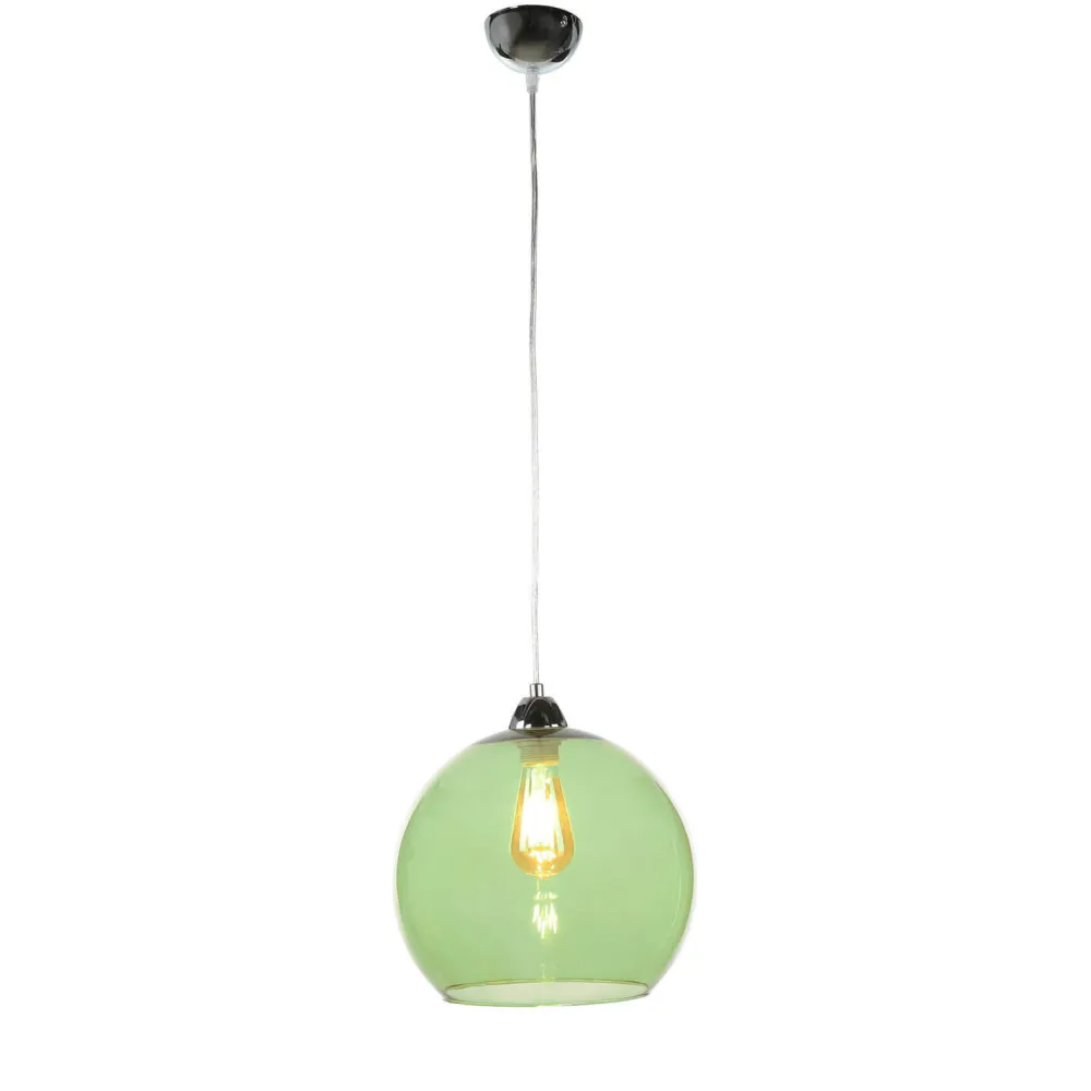 Outlet Sollux Hängeleuchte mit Glasschirm Grün