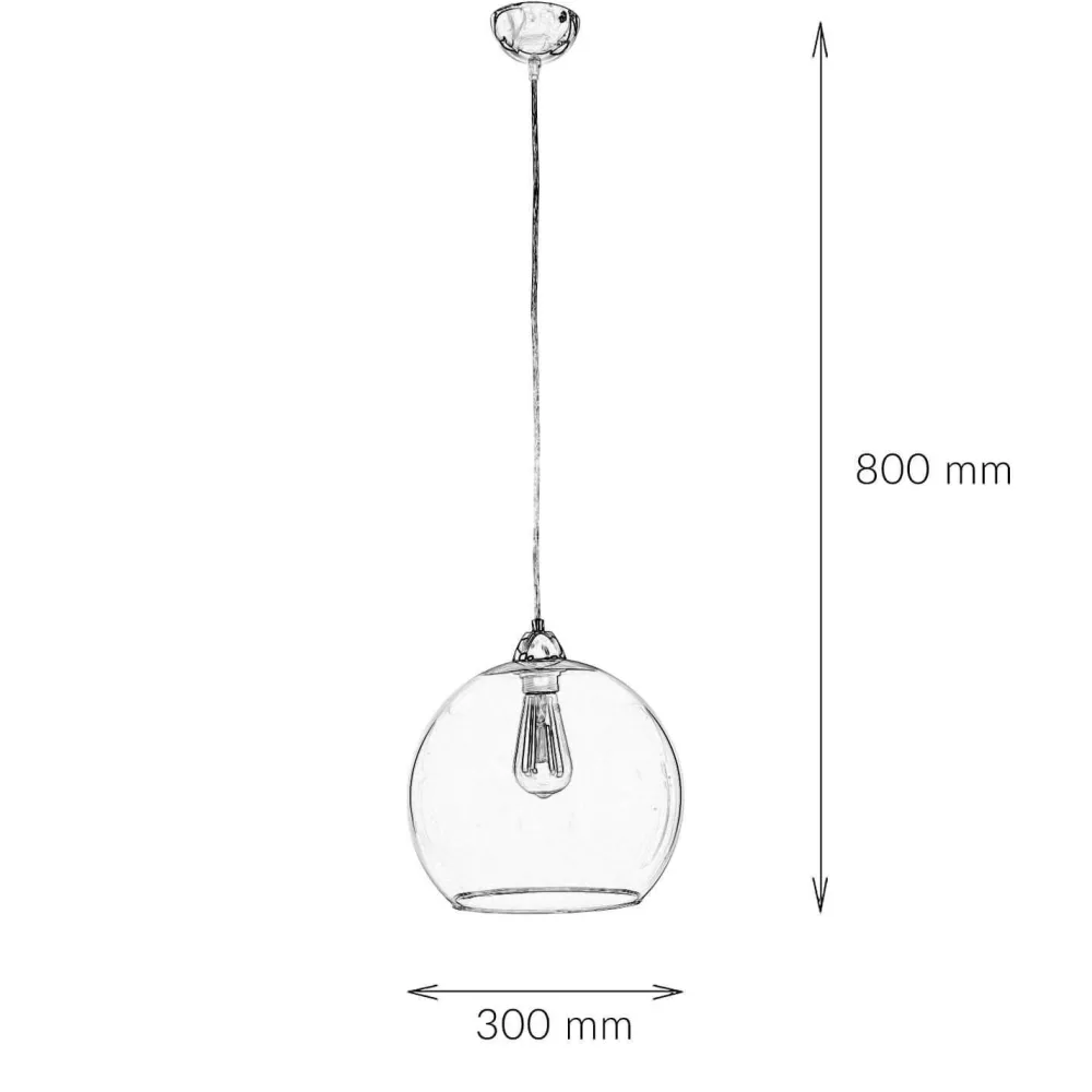 Outlet Sollux Hängeleuchte mit Glasschirm Grün