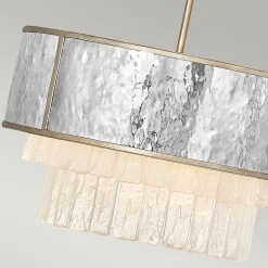 Elstead Hängeleuchte Modern Ø 50,8 cm rund Edelstahl Kristall* Hängelampen|Schlafzimmer Lampen