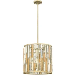 Elstead Hängeleuchte PRISM Blattsilber Jugendstil Lampe* Jugendstil Lampen|Designerlampen