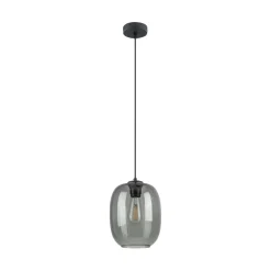 TK Lighting Hängeleuchte Rauchglas Ø 20 cm H: max. 1,7 m verstellbar E27* Hängelampen|Esszimmer Lampen