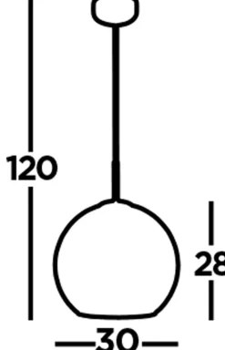 Discount Searchlight Hängeleuchte Rauchglas Ø 30 cm Grau Schwarz KAYLEE