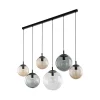 Discount TK Lighting Hängeleuchte Rauchglas 130 cm lang H: max. 1,5 m verstellbar