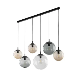 Discount TK Lighting Hängeleuchte Rauchglas 130 cm lang H: max. 1,5 m verstellbar