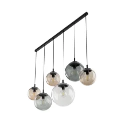 Discount TK Lighting Hängeleuchte Rauchglas 130 cm lang H: max. 1,5 m verstellbar