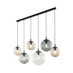 Discount TK Lighting Hängeleuchte Rauchglas 130 cm lang H: max. 1,5 m verstellbar