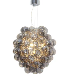 By Rydéns Hängeleuchte Rauchglas 64 cm breit 4-flammig E14* Hängelampen|Wohnzimmerlampen