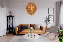 By Rydéns Hängeleuchte Rauchglas 64 cm breit 4-flammig E14* Hängelampen|Wohnzimmerlampen