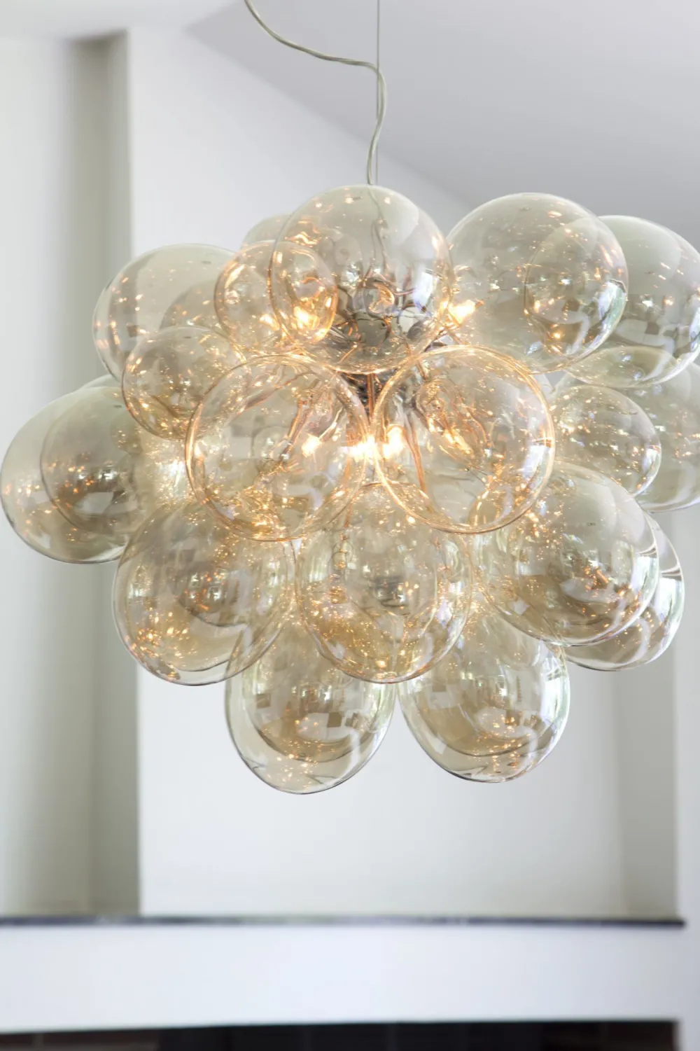 New By Rydéns Hängeleuchte Rauchglas Metall 62 cm breit 3-flammig G9