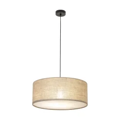 TK Lighting Hängeleuchte rund Ø 50 cm H: max. 110 cm Jute 3x E27 Modern* Hängelampen|Esszimmer Lampen