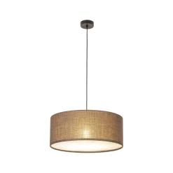 Sale TK Lighting Hängeleuchte rund Ø 50 cm Jute H: max. 110 cm 3x E27