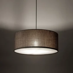 Sale TK Lighting Hängeleuchte rund Ø 50 cm Jute H: max. 110 cm 3x E27