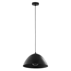 TK Lighting Hängeleuchte rund Ø 33,5 cm Metall Schwarz E27* Moderne Lampen|Wohnzimmerlampen