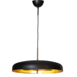 Discount By Rydéns Hängeleuchte rund D: 50 cm Metall in Schwarz Gold G9