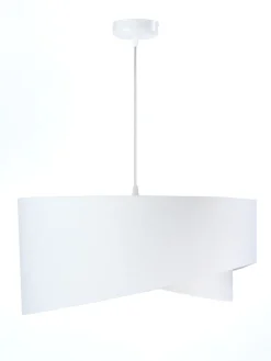 New BPS Koncept Hängeleuchte rund Groß Weiß Orange Stoff Esstisch