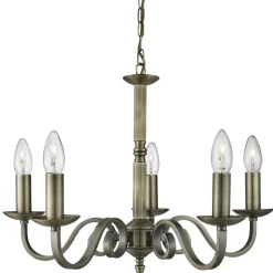 Searchlight Hängeleuchte rustikal 5-flmg.* Rustikale Lampen|Kronleuchter