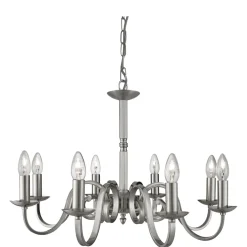 Searchlight Hängeleuchte rustikal silber 8-flmg.* Hängelampen|Esszimmer Lampen