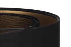 New BPS Koncept Hängeleuchte Satin Netz Ø 50 cm E27 rund Schwarz Gold