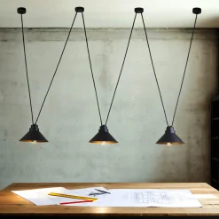 Nowodvorski Hängeleuchte Schwarz 3-flmg Esstisch Lampe LEANO* Industrie Lampen|Esszimmer Lampen