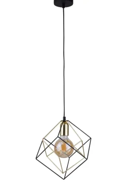 TK Lighting Hängeleuchte Schwarz Gold Metall Esstisch Lampe