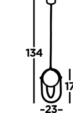 Hot Searchlight Hängeleuchte Schwarz Weiß E27 Glas Metall Modern TRISTAN