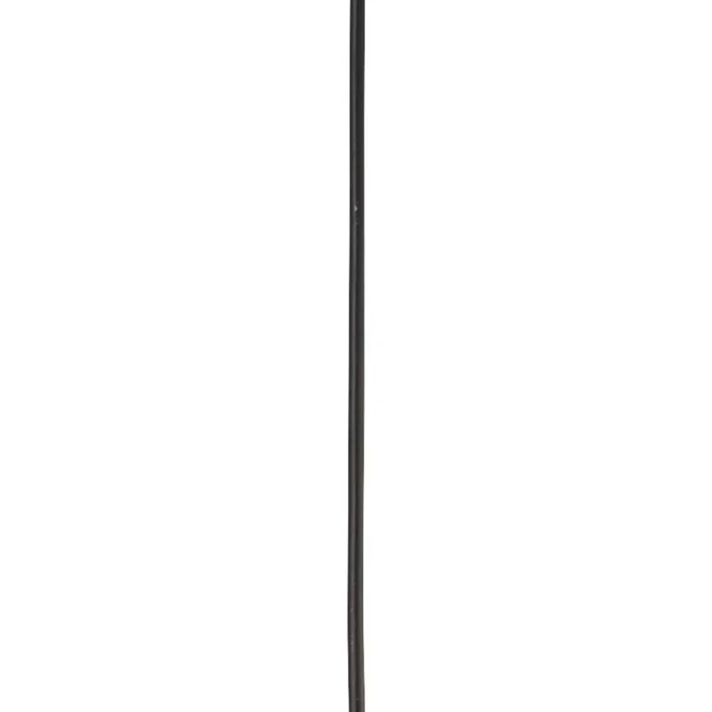 Searchlight Hängeleuchte Schwarz Weiß E27 Ø 25 cm rund Glas Metall* Hängelampen|Esszimmer Lampen