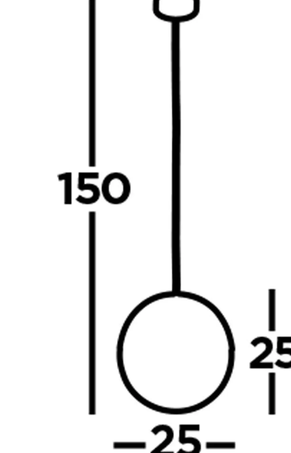Searchlight Hängeleuchte Schwarz Weiß E27 Ø 25 cm rund Glas Metall* Hängelampen|Esszimmer Lampen