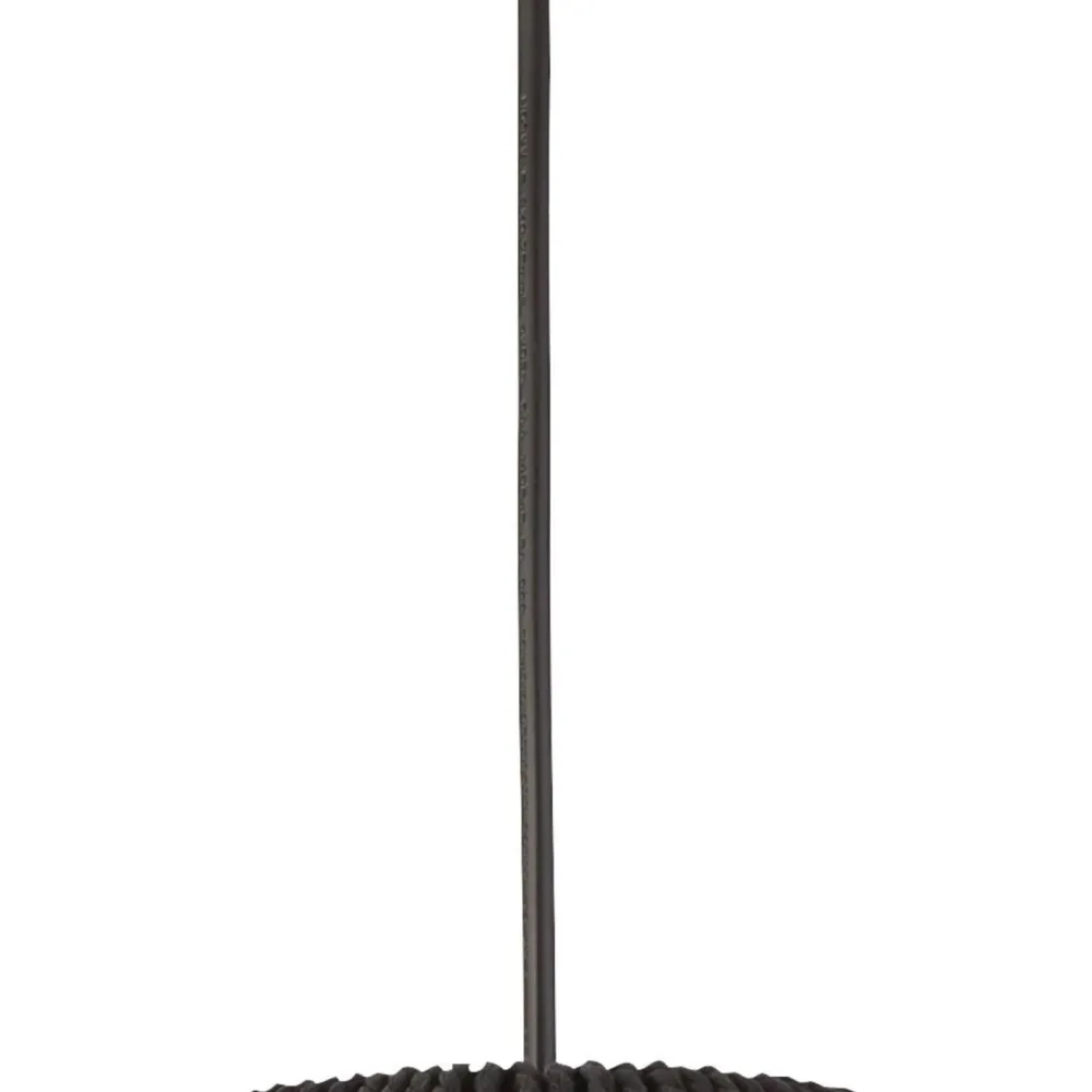 Searchlight Hängeleuchte Seil Schwarz E27 Ø 30 cm H: max. 1,5 m Modern* Hängelampen|Wohnzimmerlampen