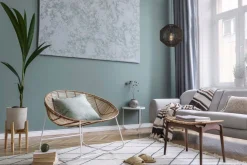 Searchlight Hängeleuchte Seil Schwarz E27 Ø 30 cm H: max. 1,5 m Modern* Hängelampen|Wohnzimmerlampen