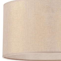 New Lamkur Hängeleuchte Stoff Ø 35 cm rund E27 in Gold verstellbar