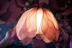 By Rydéns Hängeleuchte Stoff 80 cm breit H: max. 120 cm biegsam Rosa* Hängelampen|Esszimmer Lampen