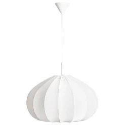 By Rydéns Hängeleuchte Stoff Metall E27 B: 60 cm H: max. 120 cm Weiß