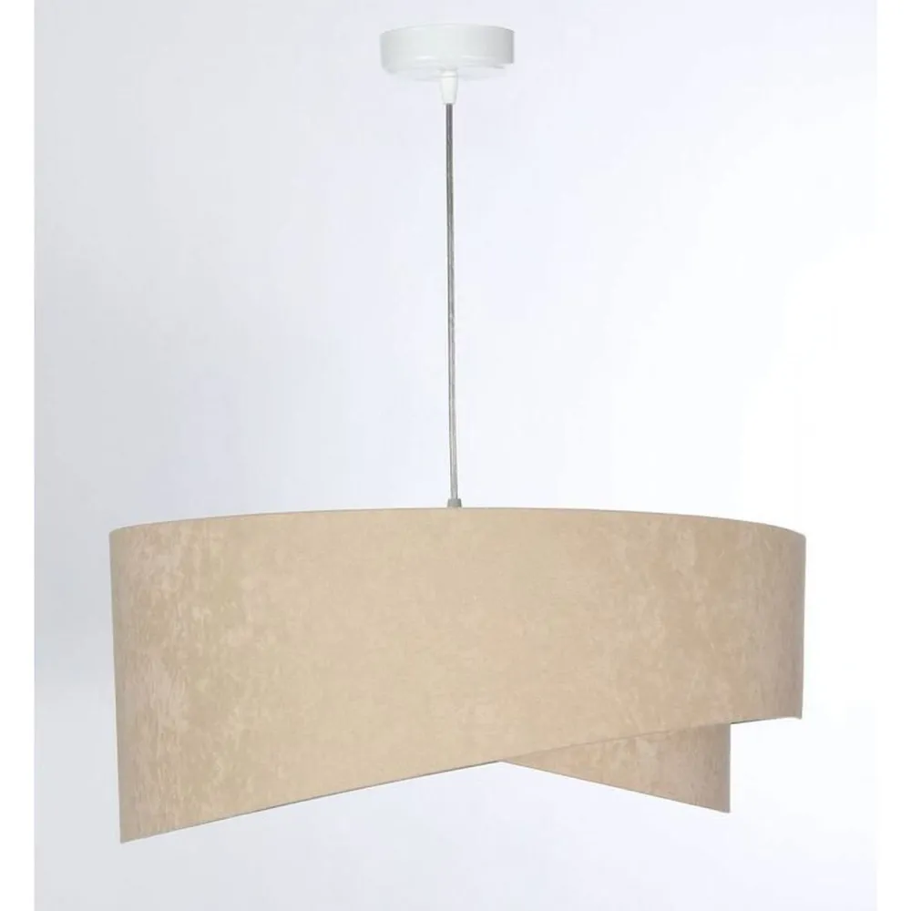 Online BPS Koncept Hängeleuchte Stoff Velours Optik rund Ø 50 cm Modern E27