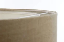 Best BPS Koncept Hängeleuchte Stoffschirm rund D: 40 cm Natur Creme Stoff E27